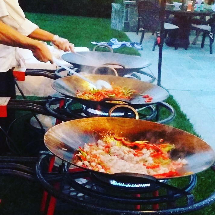 Paella Cooking Setup